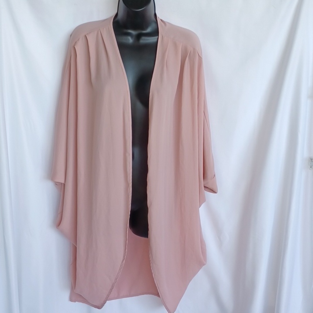 Pinkblush Dusty Rose Chiffon Maternity Kimono, OSFA